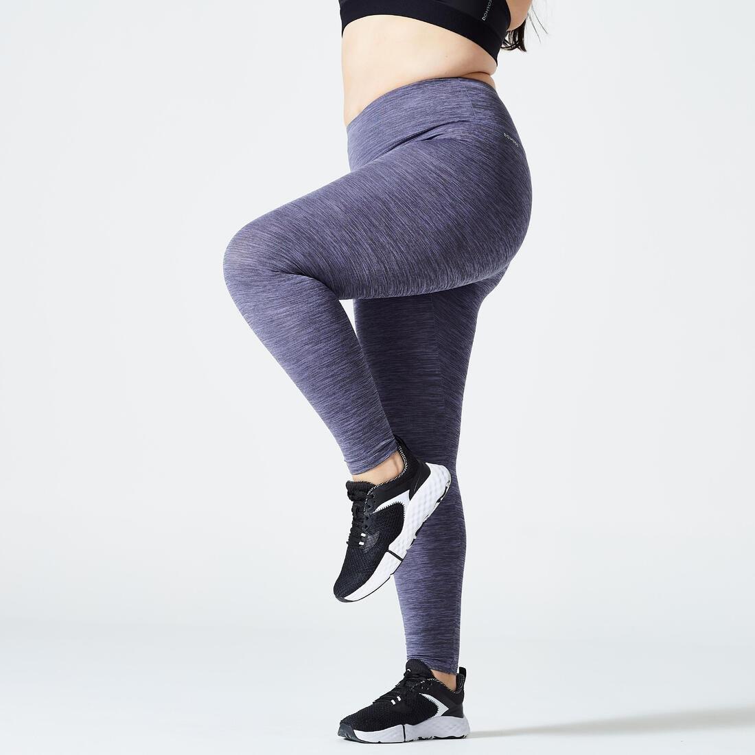Women High-Waisted Cardio Fitness Leggings, Green, No Color, large image number 1