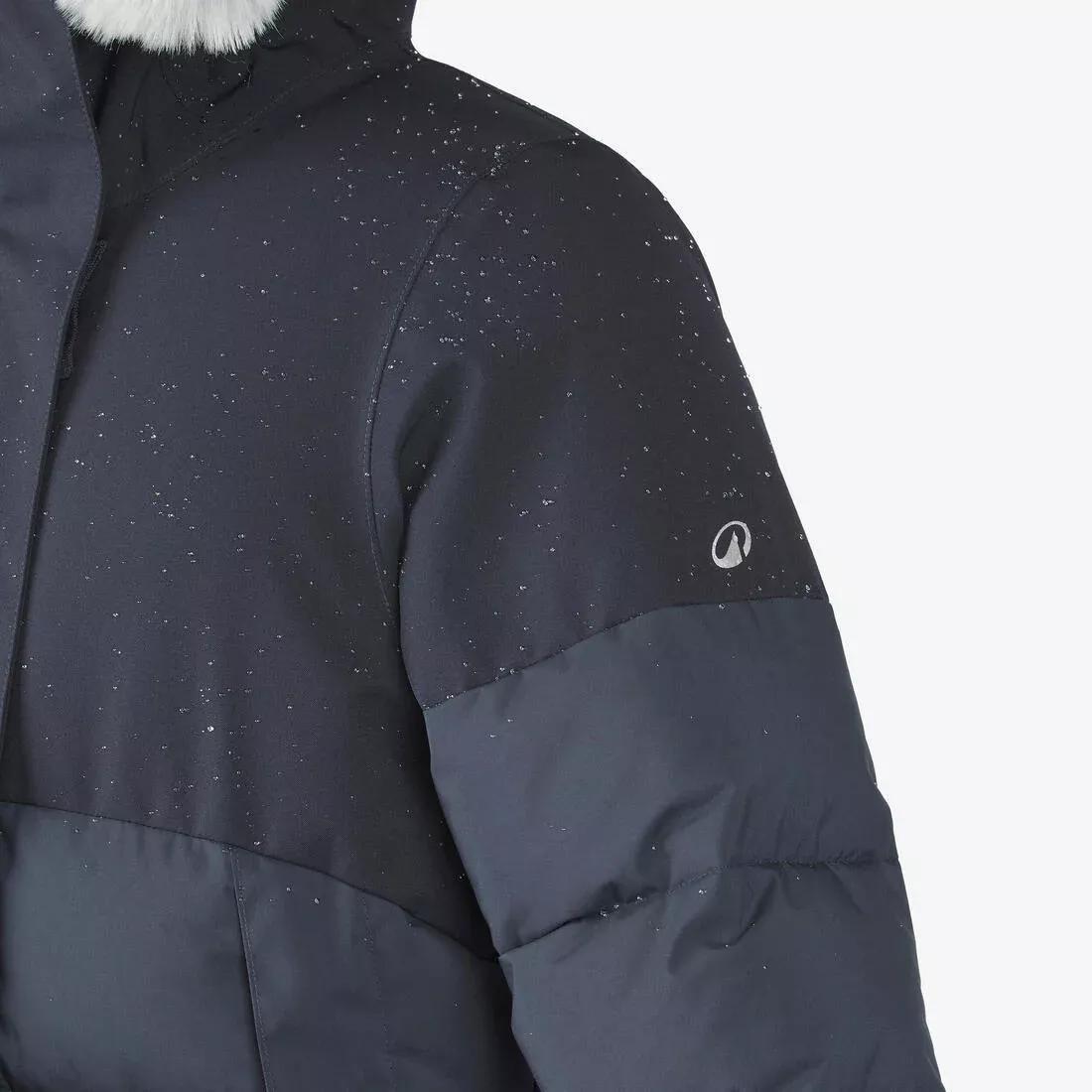 Kids Unisex Warm, Padded Hiking Jacket - 7-15 Years - Nh500, Blue, No Color, large image number 2