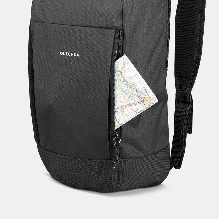 Unisex Hiking 10L Backpack - Arpenaz NH100, Black, No Color, large image number 4