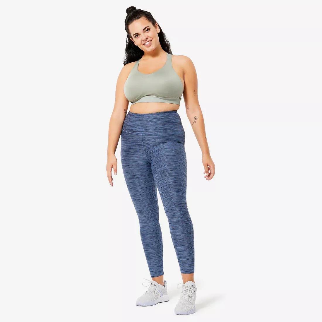 SAGE GREEN Women's High Support Adjustable Sports Bra with Cups, 5401_000, large image number 5