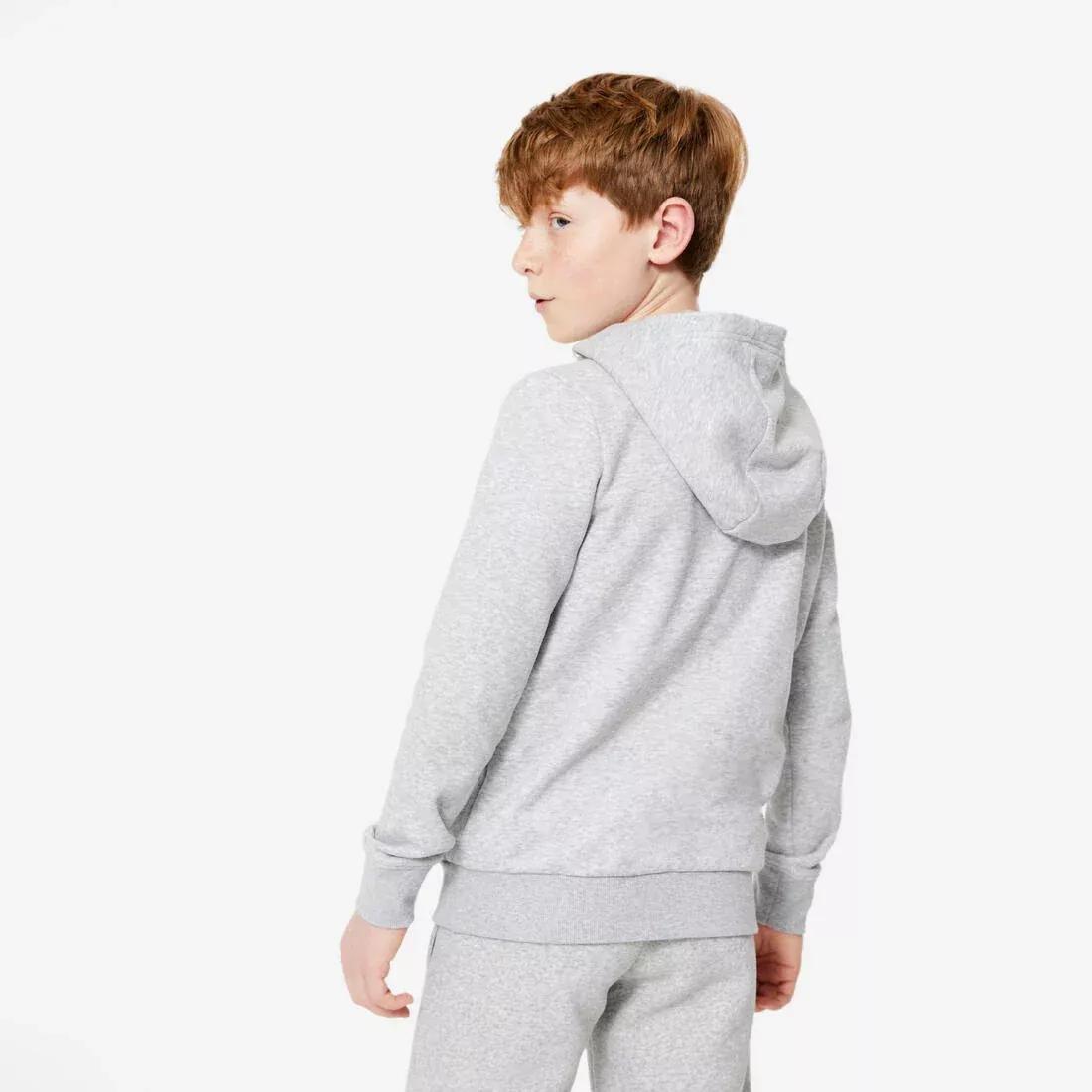 MUSTARD YELLOW Kids' Cotton Hoodie - Cedar, No Color, large image number 9