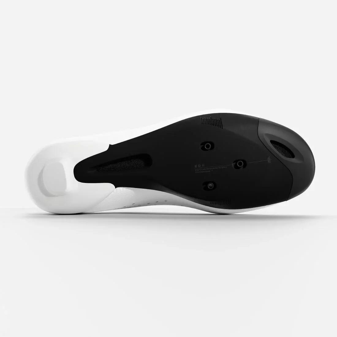 Road Cycling Shoes EDR, White, No Color, large image number 3