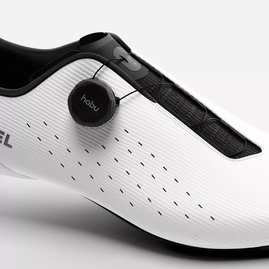 Road Cycling Shoes EDR, White, No Color, large image number 4