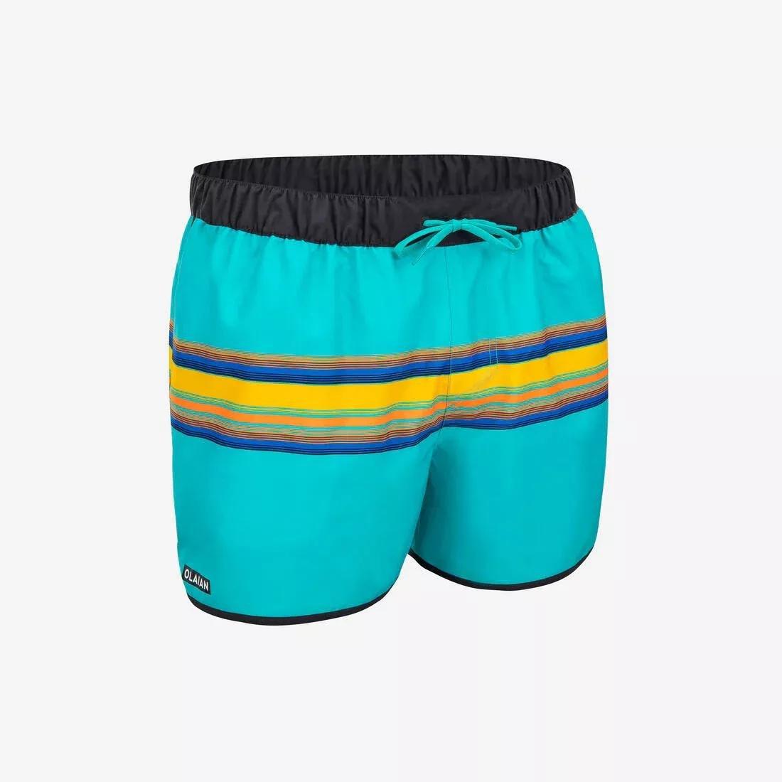 Men Boardshort Surf 100 Short, Green, , medium