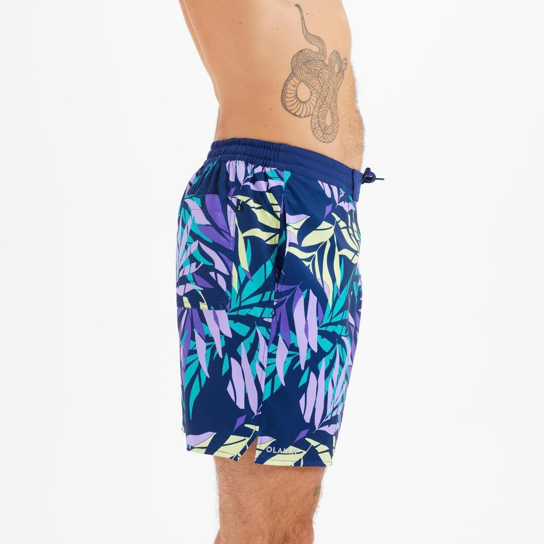 Men Boardshort - surf 100 long, Multicolour, No Color, large image number 5