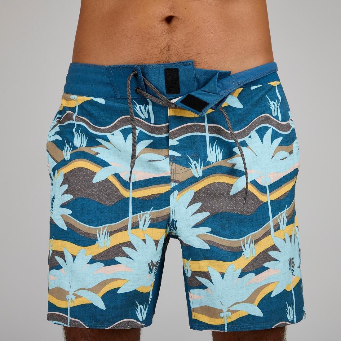 Men Boardshort Surf - 500, Turquoise, , large image number 3