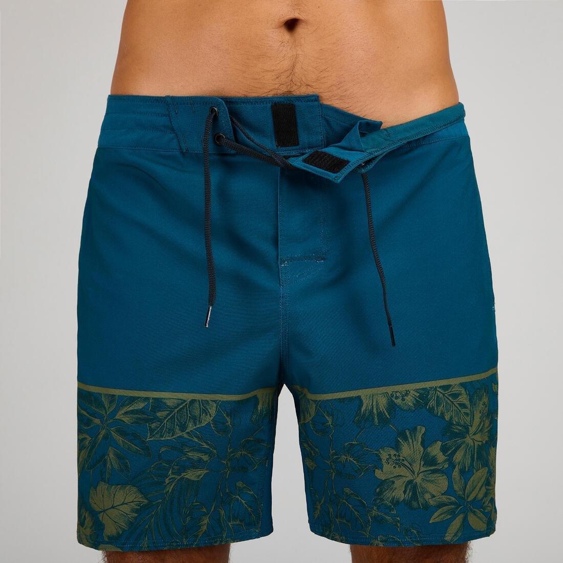 Men Boardshort Surf - 500, Turquoise, , large image number 11