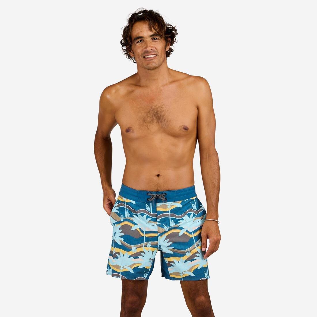 Men Boardshort Surf - 500, Turquoise, , large image number 14
