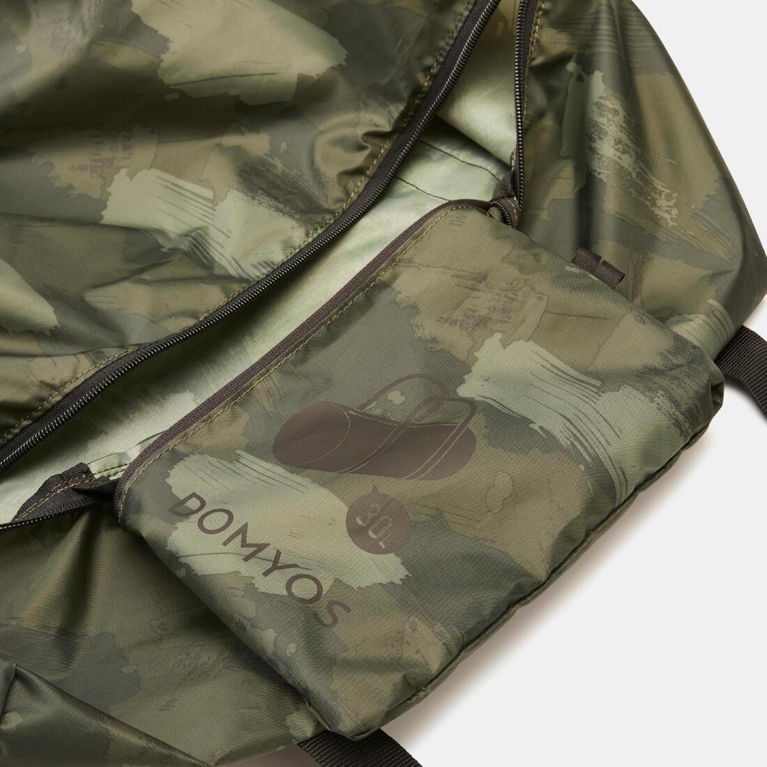 Fold-Down Fitness Bag 30L, Khaki, No Color, large image number 13