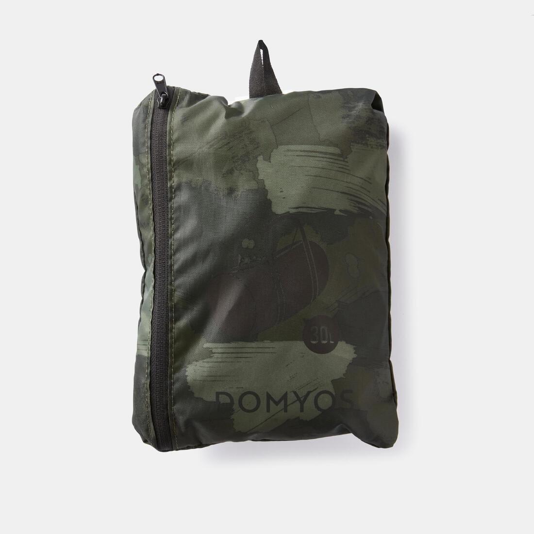 DOMYOS - Fold-Down Fitness Bag 30L, Khaki