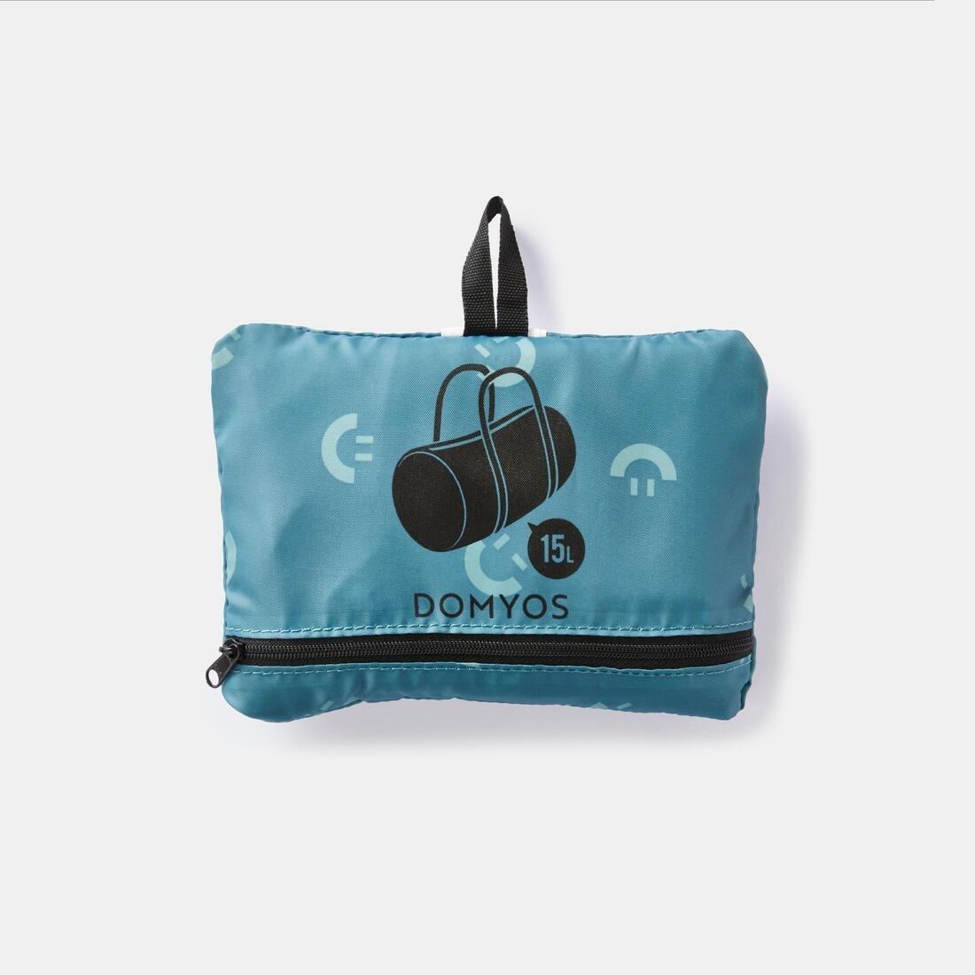 DOMYOS - Cardio Fitness Training 15 L Folding Bag Print, Green