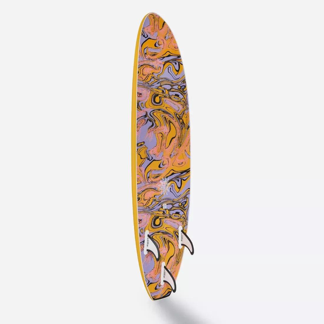 Foam Surfboard 6' - 500, Yellow, No Color, large image number 5