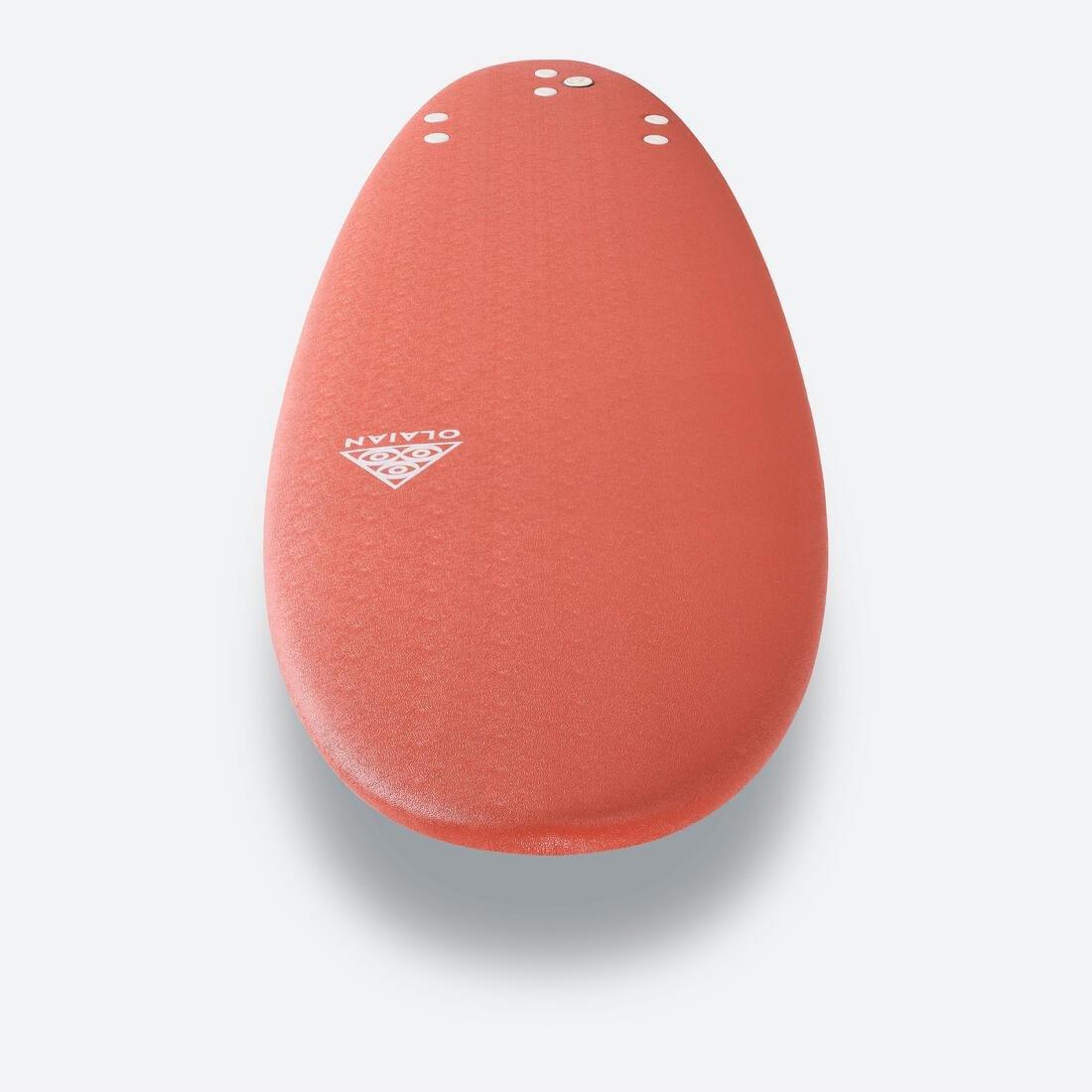 Foam Surfboard 500 7 Supplied With 1 Leash And 3 Fins, Burgundy, No Color, large image number 6