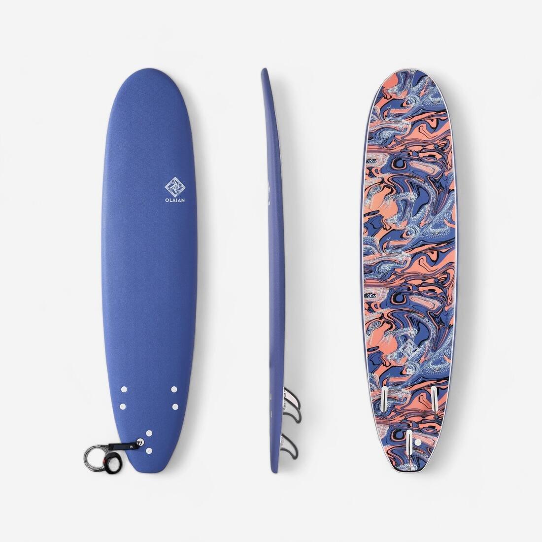 DEFAULT FOAM SURFBOARD 500 7'8. Comes with 1 leash and 3 fins, No Color, large image number 0