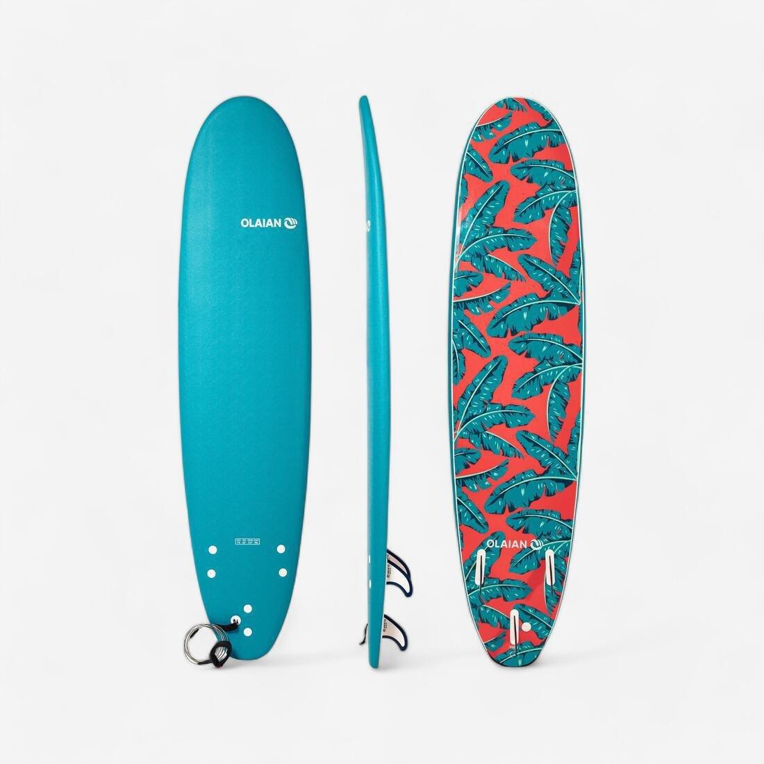 DEFAULT FOAM SURFBOARD 500 7'8. Comes with 1 leash and 3 fins, No Color, large image number 1