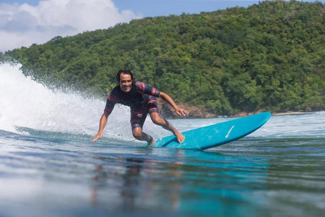 DEFAULT FOAM SURFBOARD 500 7'8. Comes with 1 leash and 3 fins, No Color, large image number 3
