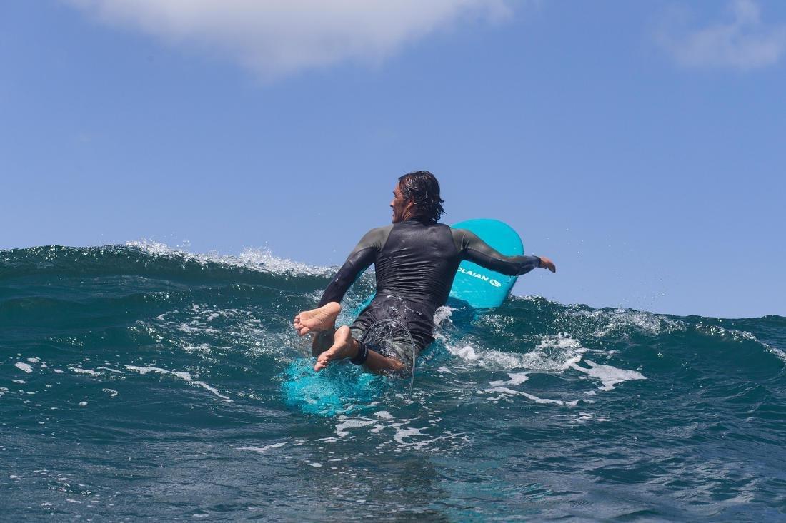 DEFAULT FOAM SURFBOARD 500 7'8. Comes with 1 leash and 3 fins, No Color, large image number 4