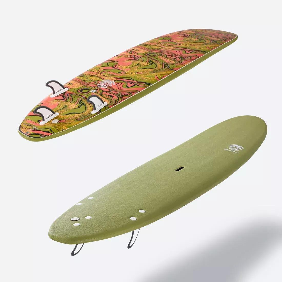 Foam Surfboard 8'6” - 500, Khaki, No Color, large image number 3