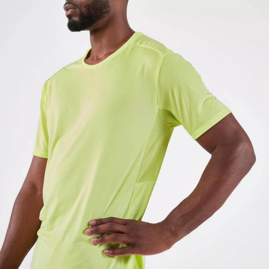 KALENJI - Men Breathable Running T-Shirt, Yellow