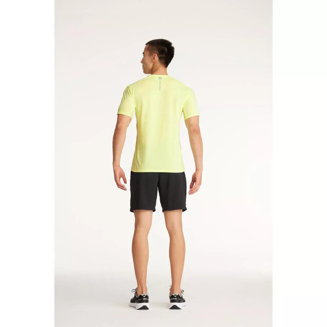 Men Dry+ Breathable Running T-Shirt, Yellow, , large image number 10
