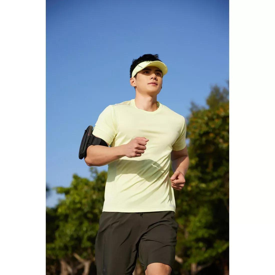 KALENJI - Men Breathable Running T-Shirt, Yellow