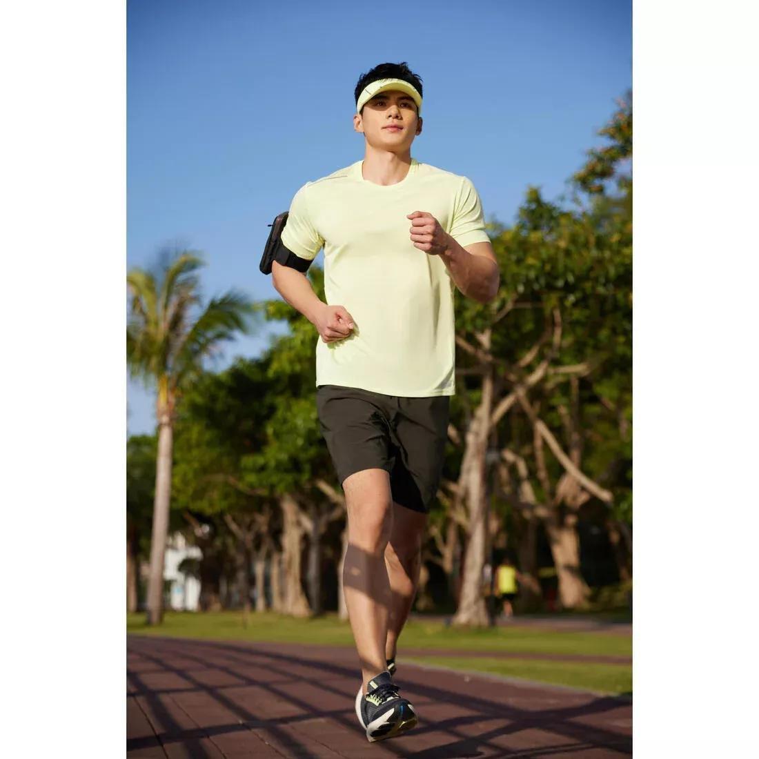 KALENJI - Men Breathable Running T-Shirt, Yellow