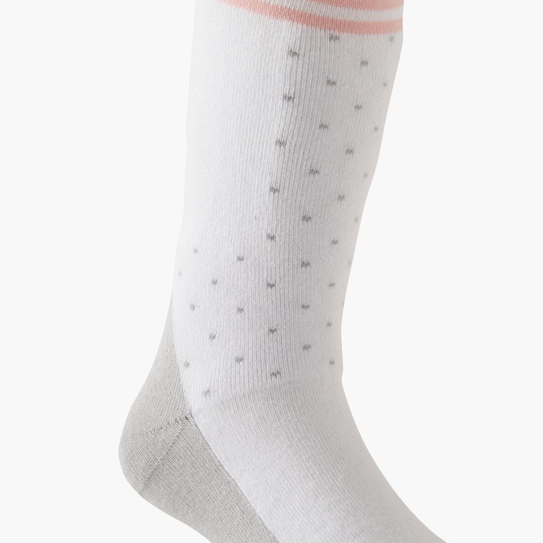 Kids Unisex Inline Skating Socks, Grey, , large image number 4