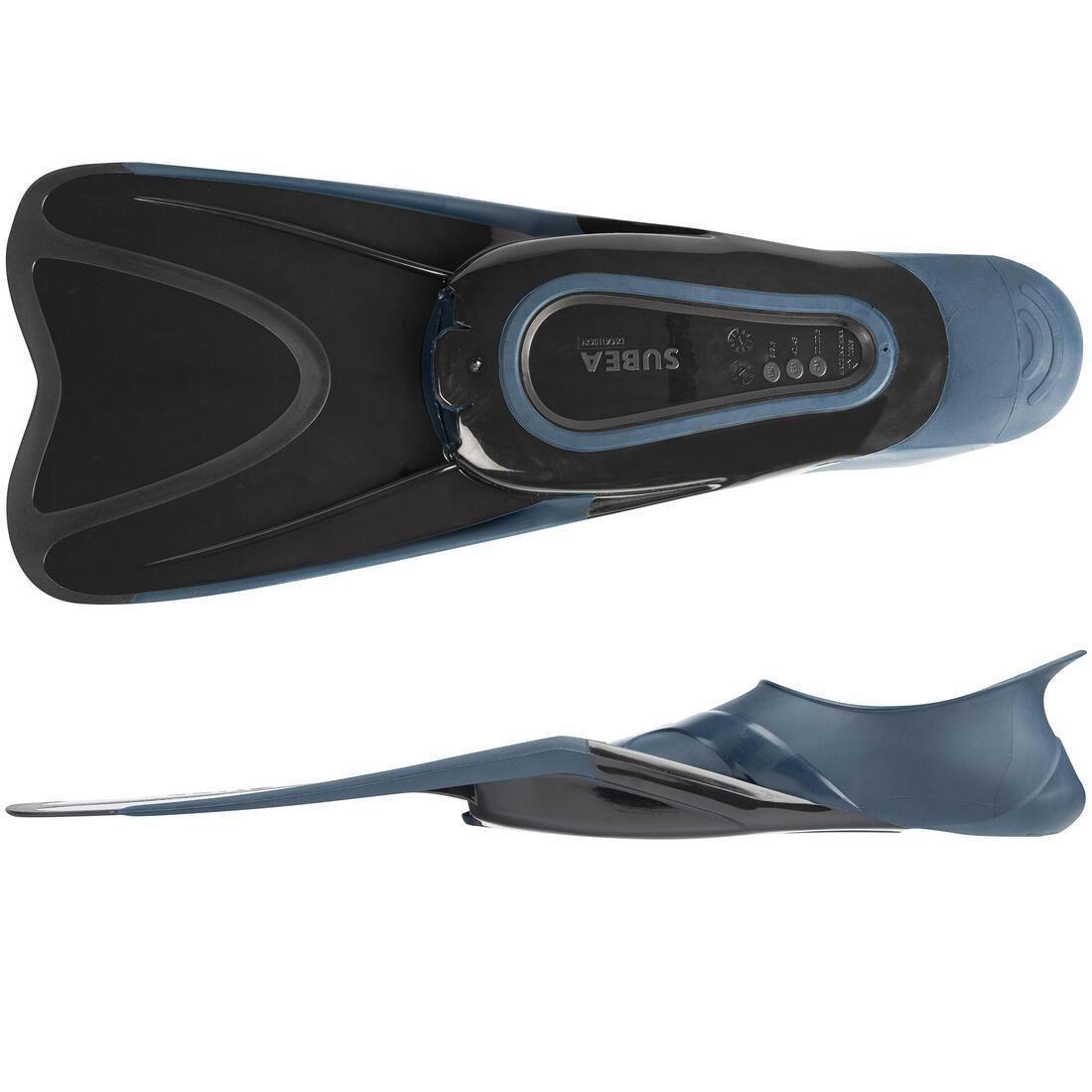 Adult Snorkelling Fins - 520, Navy, No Color, large image number 3