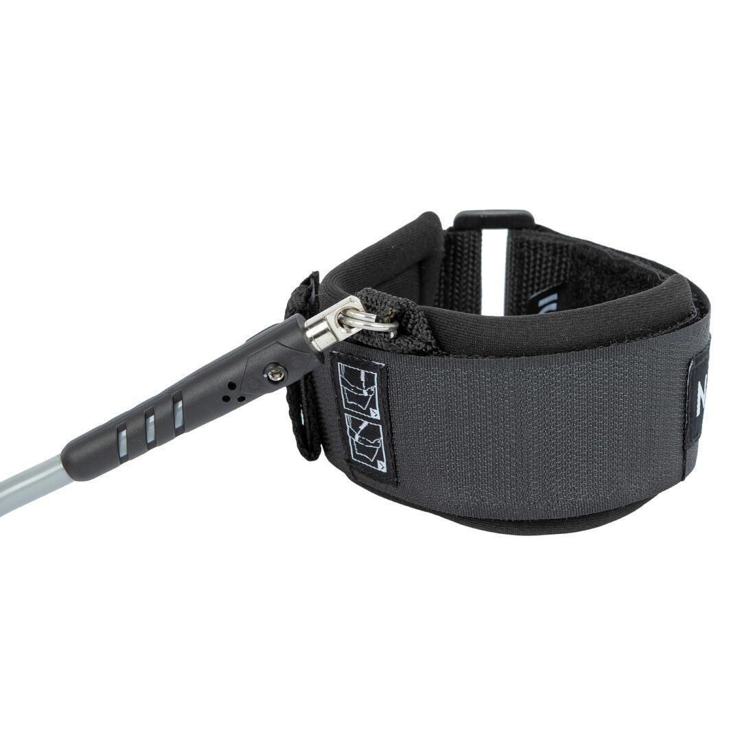 Leash Bodyboard 500 2 In 1 Wrist Biceps. Plug Included, Grey, No Color, large image number 4