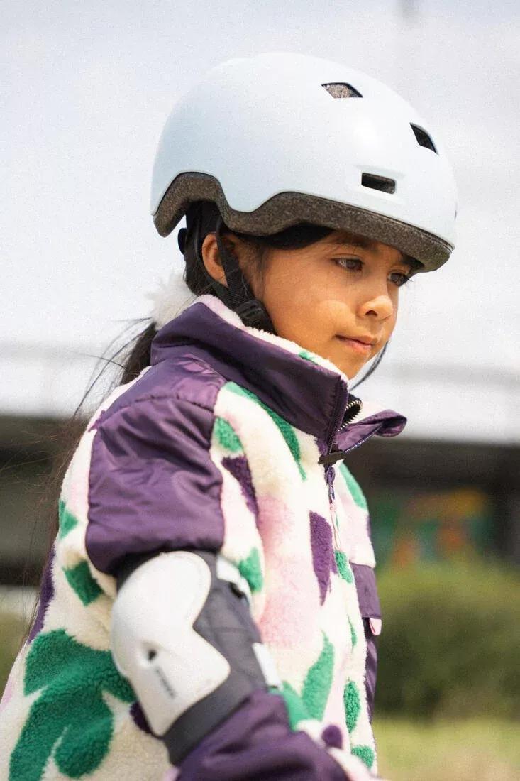 Kids' 3x2 Skating Scooter Skateboard Protectors Set Play, Ash Green, No Color, medium