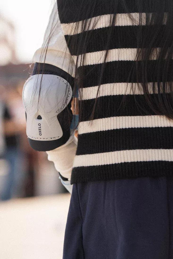 Kids' 3x2 Skating Scooter Skateboard Protectors Set Play, Ash Green, No Color, medium