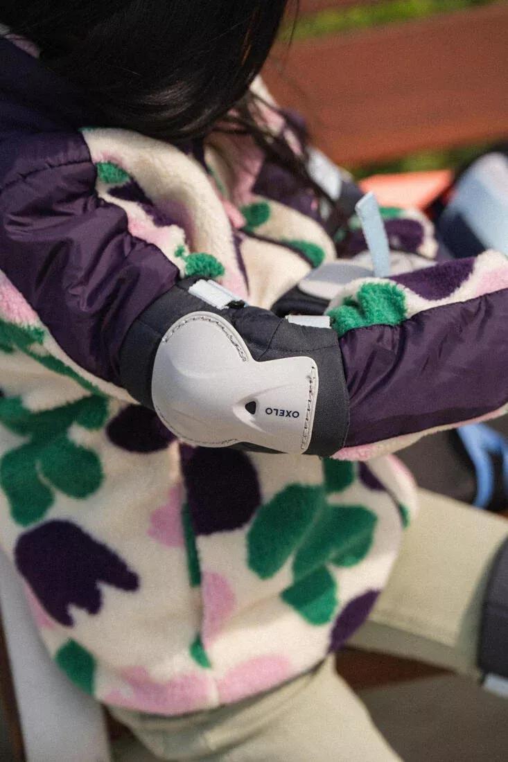 Kids' 3x2 Skating Scooter Skateboard Protectors Set Play, Ash Green, No Color, medium