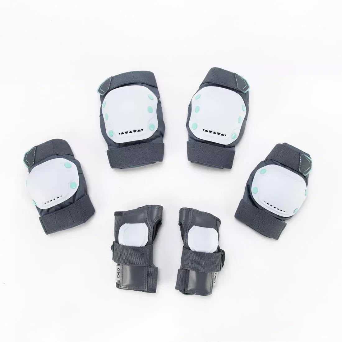 Adult 2 X 3-Piece Inline Skate Protection Set - Fit500, Navy, , large image number 4