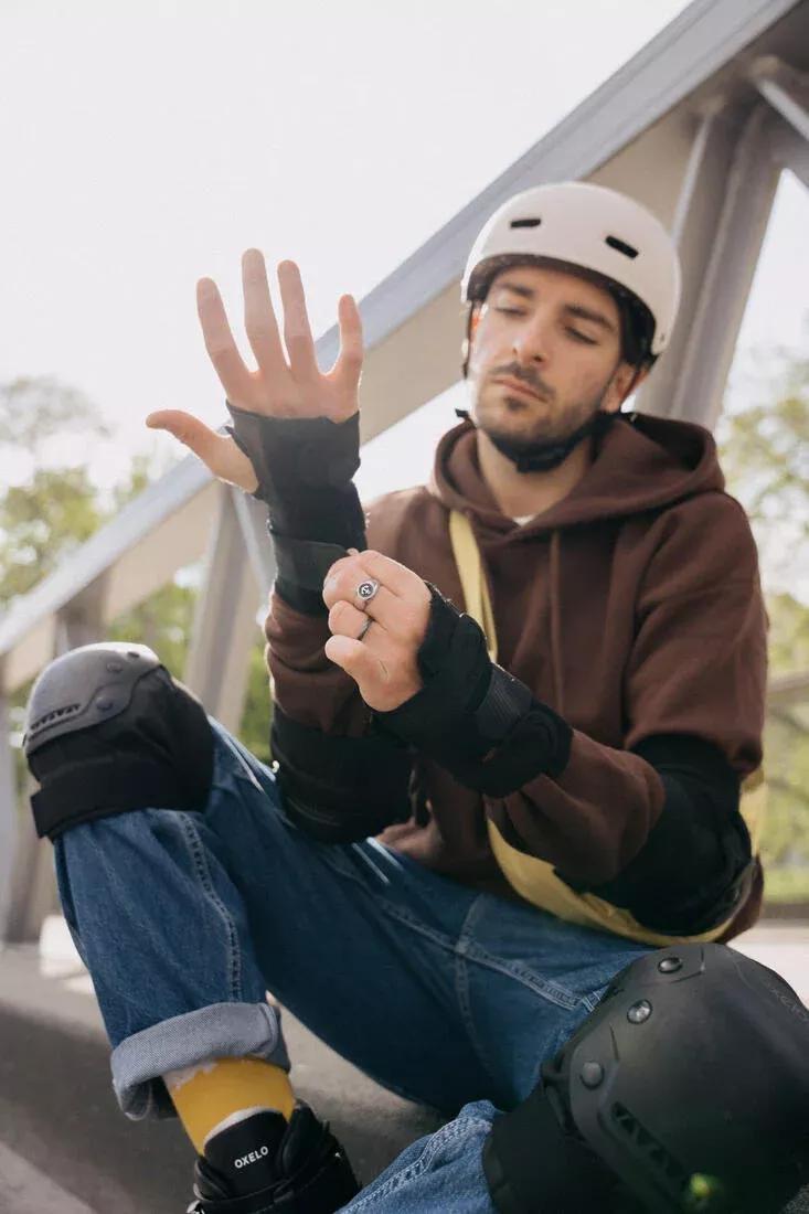 Unisex 2 X 3-Piece Inline Skate Protection Set - Fit500, Black, No Color, medium