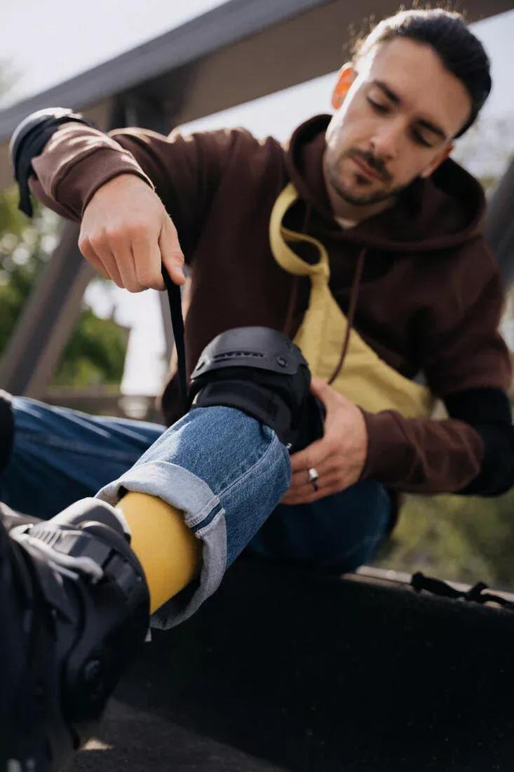 Unisex 2 X 3-Piece Inline Skate Protection Set - Fit500, Black, No Color, medium