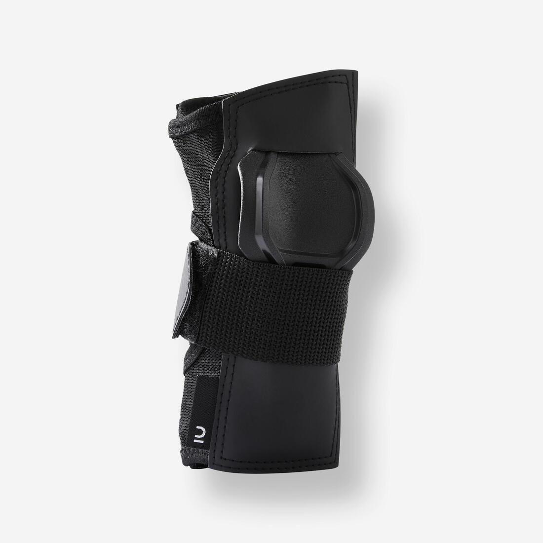 BLACK Fit500 Adult Skating Wrist Guards, , large image number 0