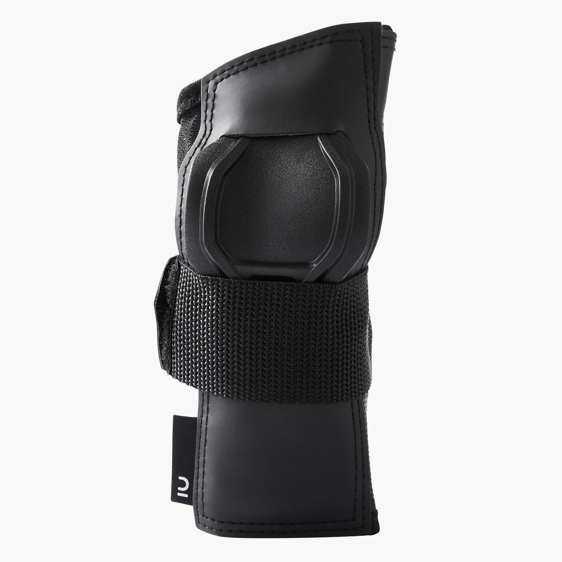 BLACK Fit500 Adult Skating Wrist Guards, , large image number 2
