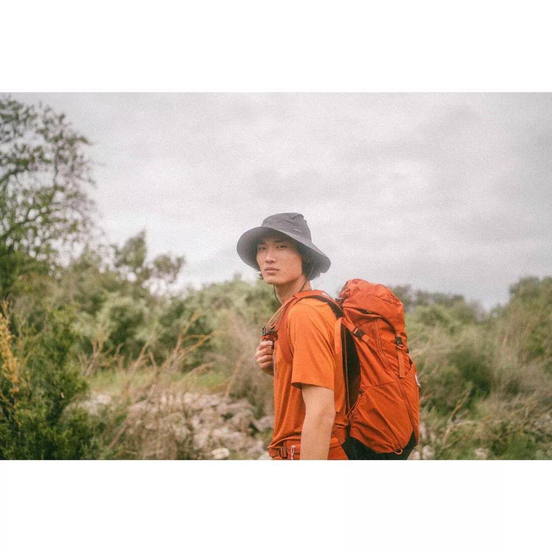 Men Short-Sleeved Hiking T-Shirt - MH500, Grey, No Color, large image number 9