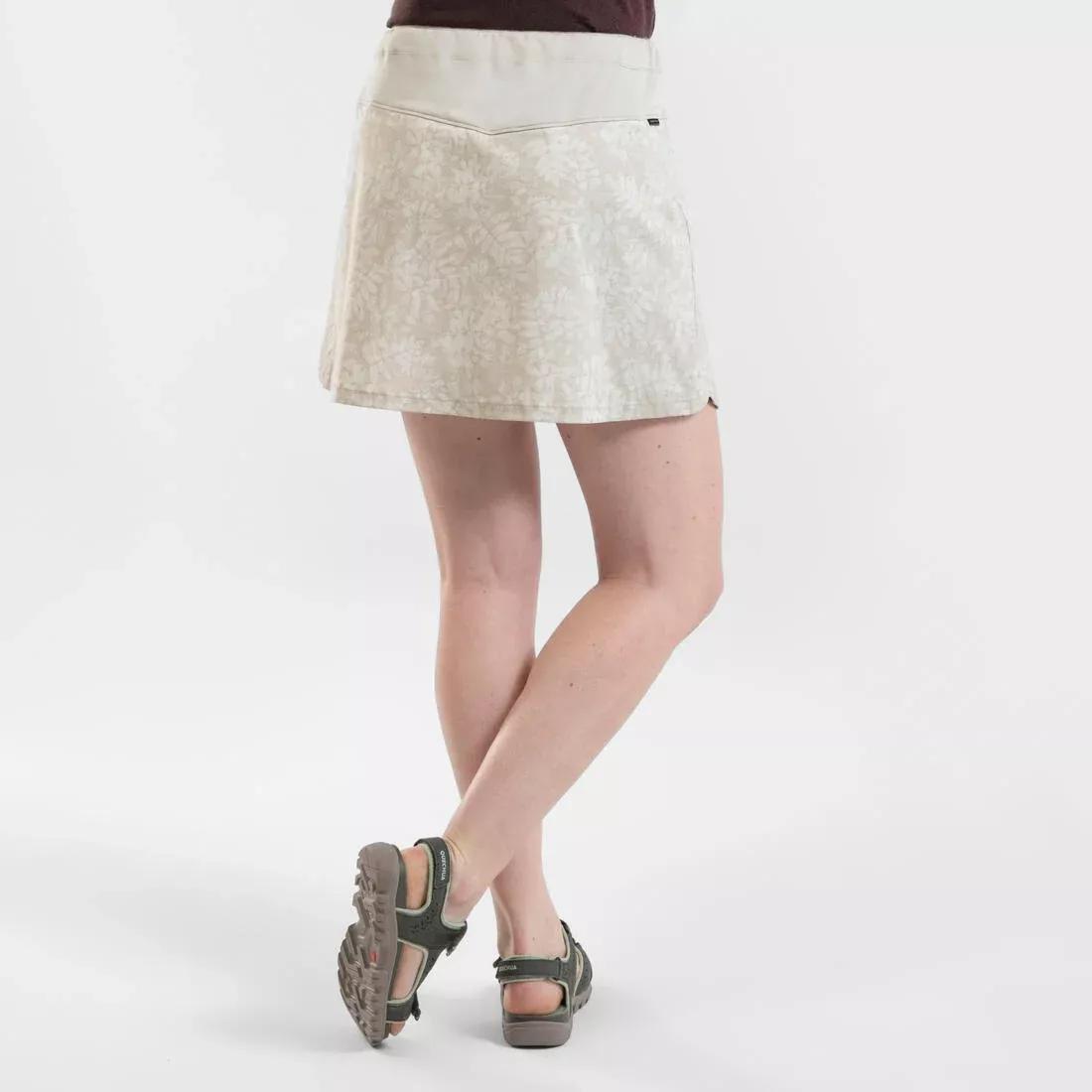 Women Hiking Skort NH500, Beige, No Color, large image number 3