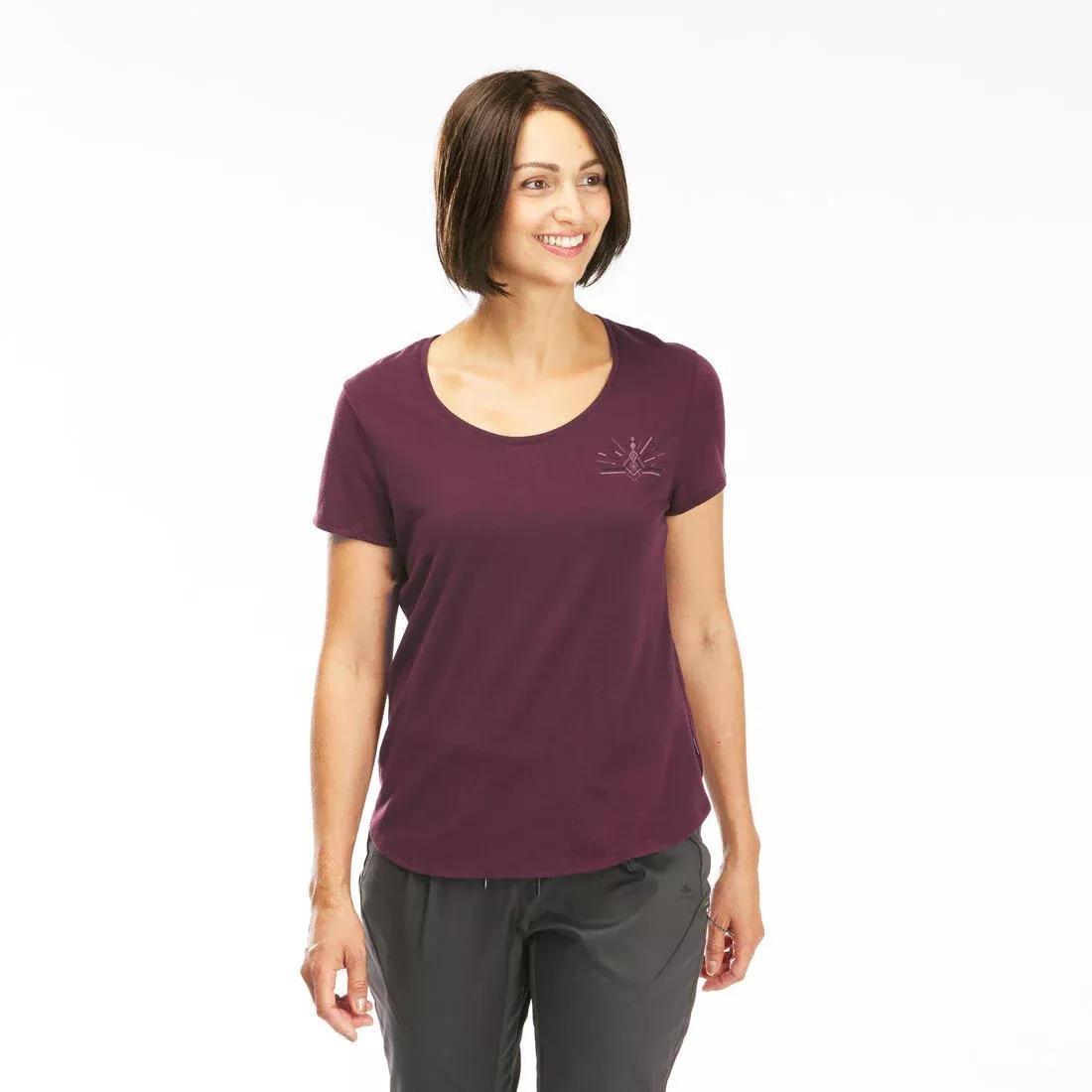 Women Hiking T-Shirt - Nh500, Navy, , large image number 3