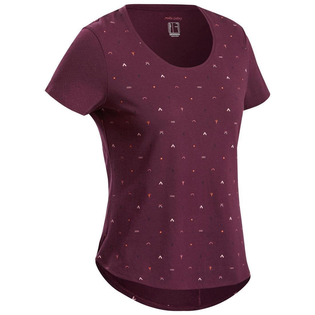 Women Hiking T-Shirt - Nh500, Navy, , large image number 4
