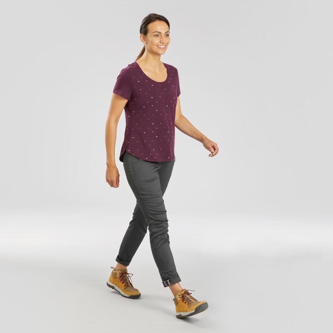 Women Hiking T-Shirt - Nh500, Navy, , large image number 7