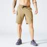 DOMYOS - Men Zip Pocket Breathable Fitness Shorts, Brown
