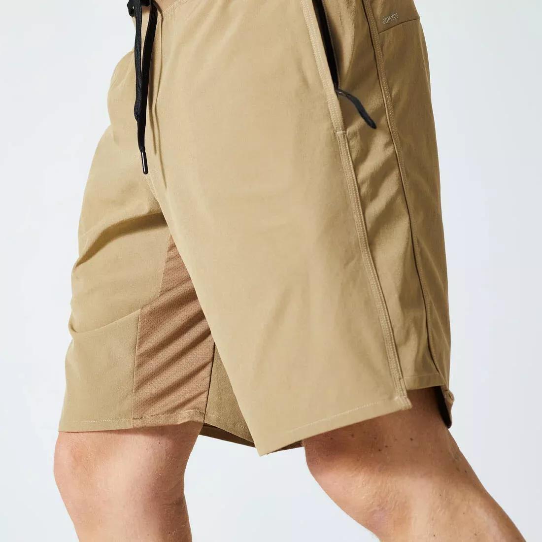 Men Zip Pocket Breathable Fitness Shorts, Blue, , large image number 4