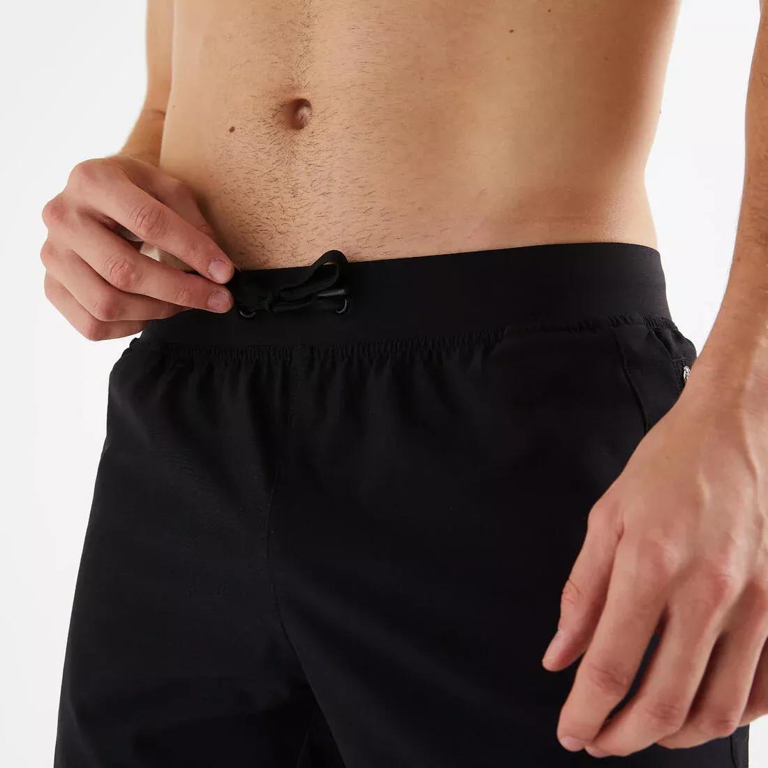 Men Zip Pocket Breathable Fitness Shorts, Blue, , large image number 7