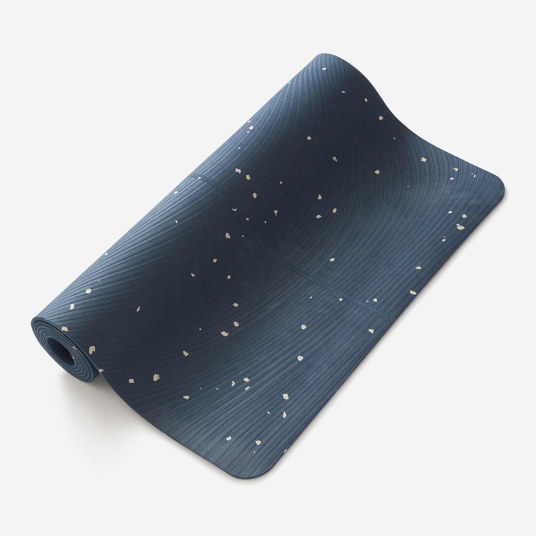 NAVY BLUE Light Yoga Mat 185 x 61 cm x 5 mm, No Color, large image number 1