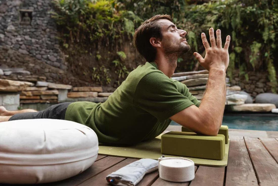 NAVY BLUE 5 mm Grippy and Comfortable Gentle Yoga Mat, No Color, large image number 9