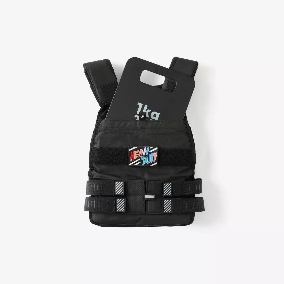 Adjustable Weight Training Weighted Vest 6 to 10 kg, No Color, medium