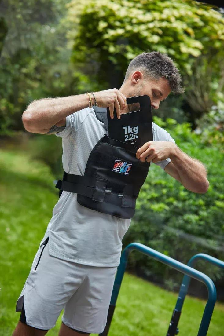 Adjustable Weight Training Weighted Vest 6 to 10 kg, No Color, large image number 8