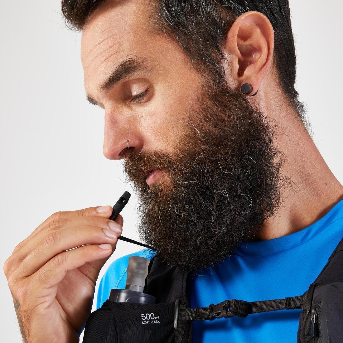 Adults Trail Running Competition Water Bottle Holder Vest - 5L Kiprun 900 Race, Grey, No Color, large image number 8